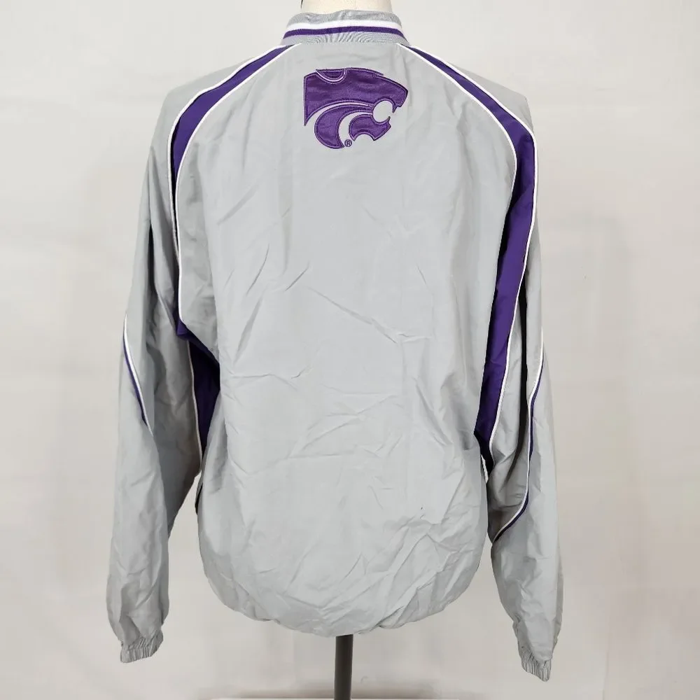 VTG K-State Gray and Purple Pullover Jacket M